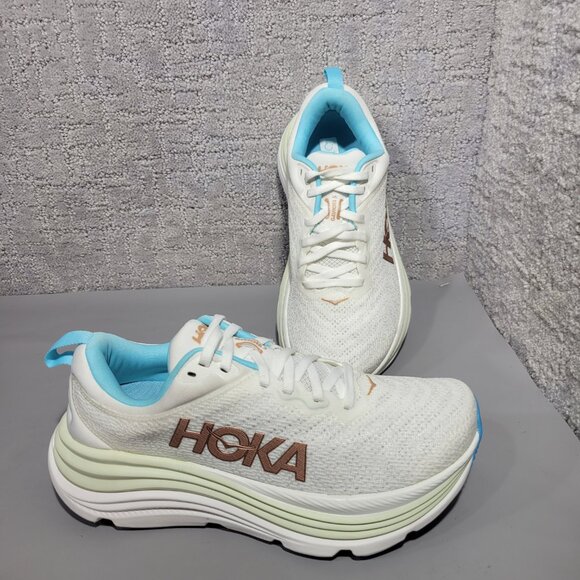 Hoka One One Gaviota 5 Women's Size US 7B Frost Rose Gold Athletic Sneakers. - Picture 9 of 13
